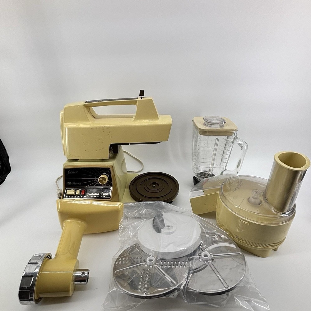 Vintage Oster Crown‎ Regency 12-Speed Kitchen Center Grinder  Processor Blender